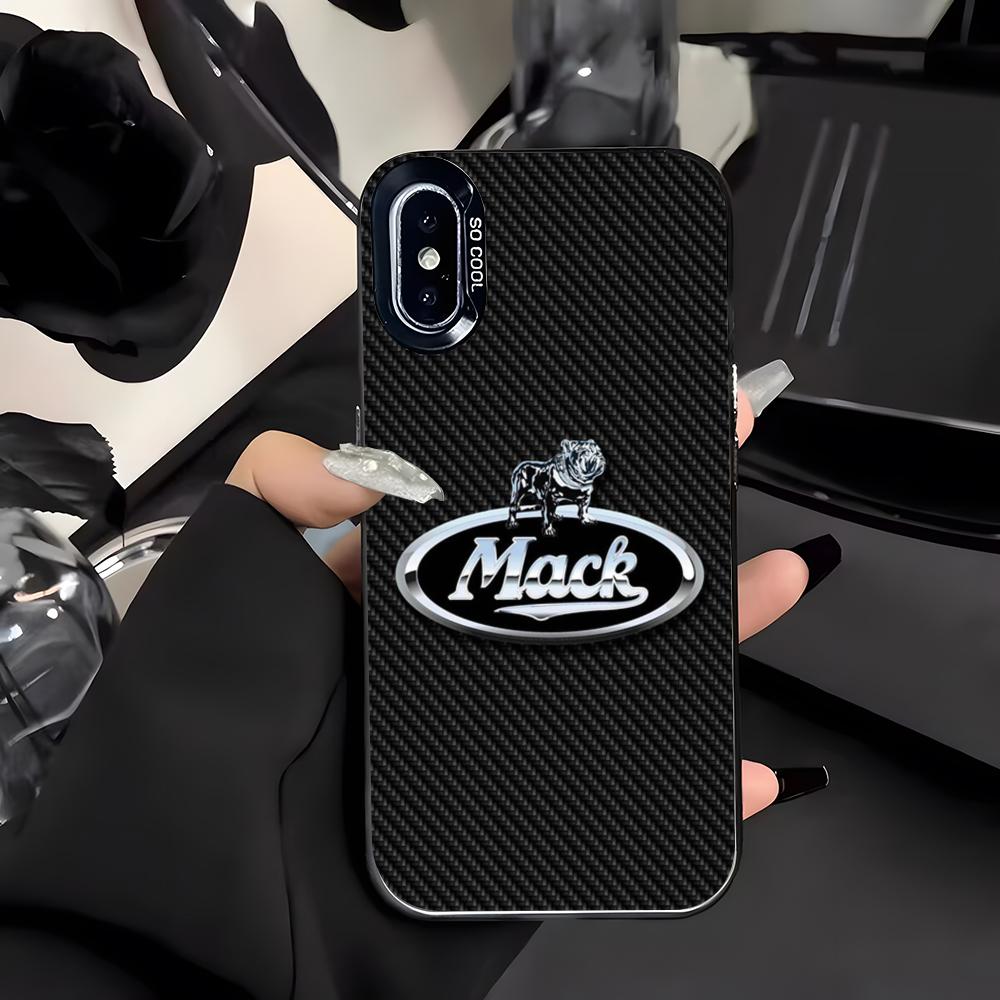 Чехол для телефона M-mackS Truck-k Логотип Для IPhone 17 Air 16 E 15 14 Plus 13 12 11 Pro Max Цветной Серебристый Чехол