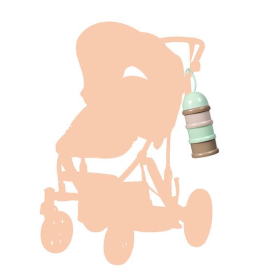 Коробка для упаковки сухого молока Портативный 3-слойный контейнер для закусок Пищевой пластик Легкий