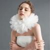 Stylish Puff Design Multilayer Mesh Detachable Faux Collar Cosplay Clown Choker Neck Ruff for Fashion Forward Women