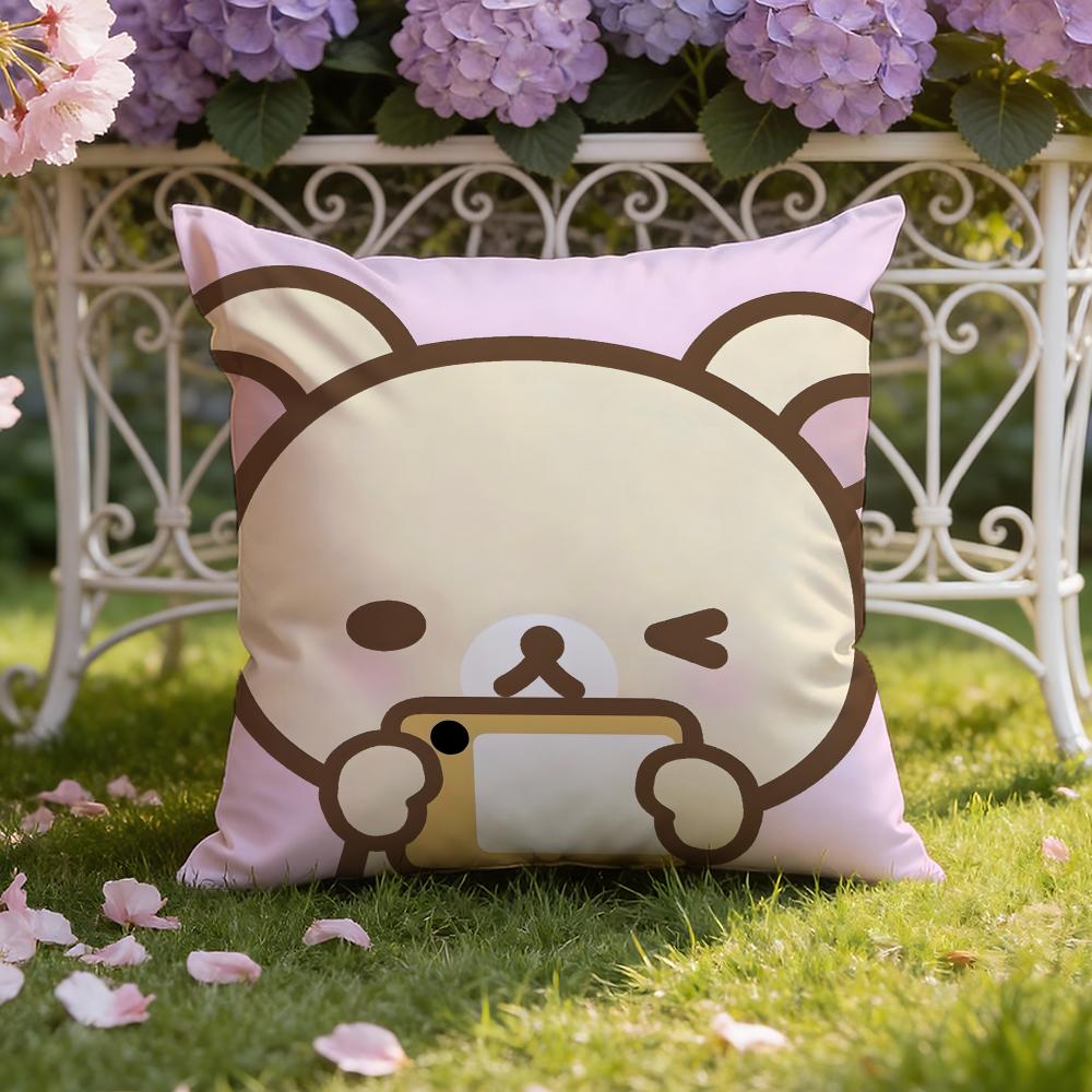 R-Rilakkuma Милая Наволочка для Подушки Дома и в Машине Двухцелевая Наволочка: Двусторонний для максимального комфорта