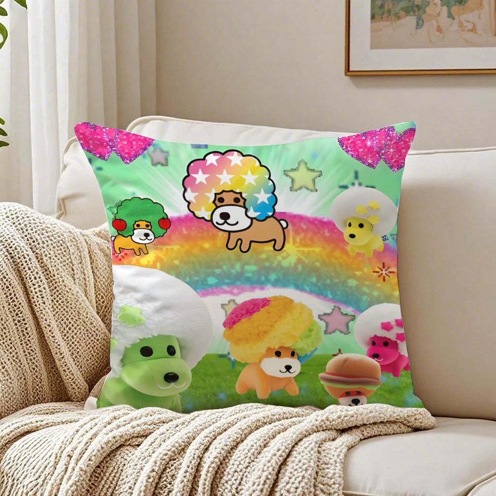 Cute Funny Japan AAfro KKen Cushion Cover Linen Pillowcase Soft  for Sofa Bed Home Room Decor
