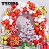 111pcs Christmas Decoration Aluminum Foil Balloon Clown Christmas Clown Happy New Year Party Decoration Globos Helium Balloon Christmas