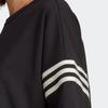 adidas Футболка Originals Adicolor Neuclassics с трилистником и принтом в виде трех полосок, женские топы, черный цвет IB7310