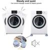 4Pcs Washer Foot Pad Anti Vibration Pads Washing Machine Holder Dryer Shock Support Prevent Moving Non-Slip Home Supplies
