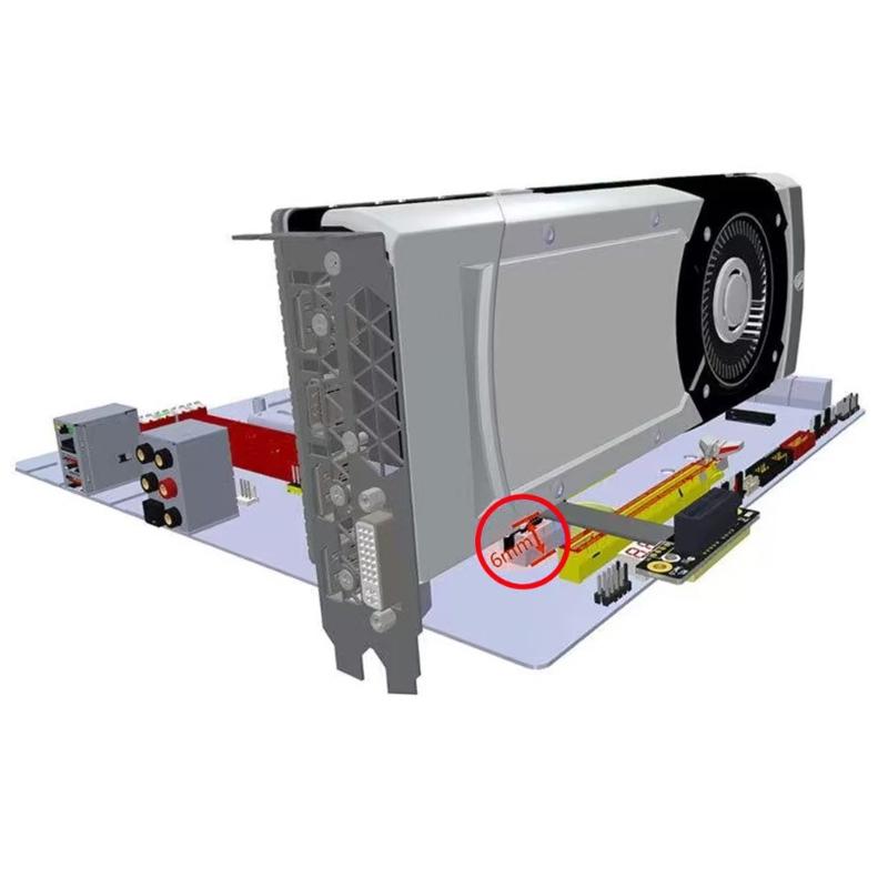 Fast Speed PCIE3.0 1x Extension Cable Supporting Full Bandwidth Data Transfer for Graphics Networking and Sound Cards