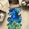 3D Морской мир, напольная настенная наклейка, украшение дома, гостиная, пейзаж, напольная плитка, фреска, наклейка для ванной комнаты, водонепроницаемые обои