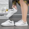 Women's Flat White Shoes Spring New Versatile Women's Breathable Shoes Soft Bottom Ins Casual Skateboard Shoes