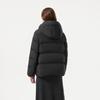 Tanboer Women's Solid Color Short Down Jacket with Detachable Hood