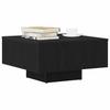 Coffee Table Black Oak Look 60 x 60 x 31.5 cm Engineered Wood