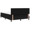 Box Spring Bed with Headboard Black 140 x 200 cm Fabric