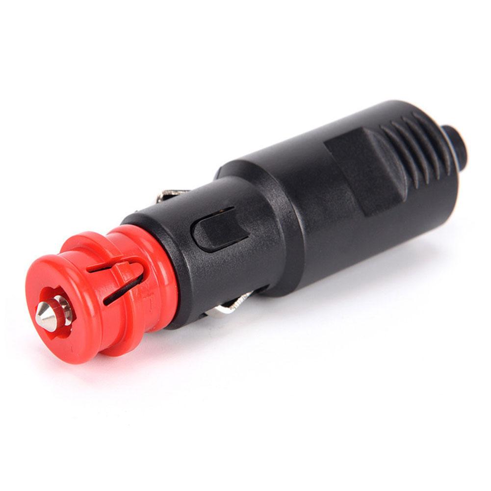 High Quality Car Cigarette Lighter Socket Male Plug Adapter Power Connection 12-24V With Fuse 8A