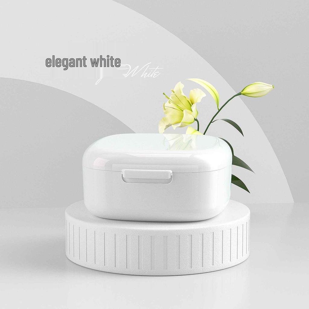 Compact Invisible Braces and Retainers Holder with Easy-Clean Sliding Cover