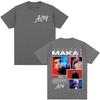 Rap Singer Maka Aura Tour Album Tshirt 2026New Hot Selling Mens Womens Fashion Retro Street Casual Cotton Tshirt Street Wear