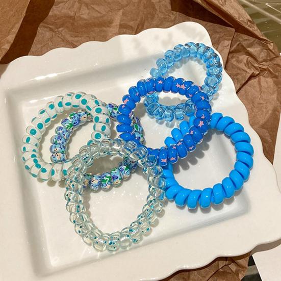 4/6 шт. веревки для волос водонепроницаемые телефонные кабели резинки для волос плавание купание маленькие эластичные