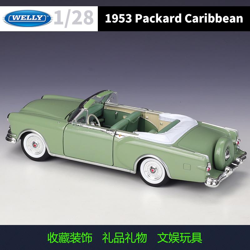 Велли 1:28 1953 Packard Caribbean Alloy Luxy Модель Автомобиля Литье под Давлением Металл Классические Старые Спортивные Транспортные Средства Коллекция Моделей Автомобилей Подарки для Детей