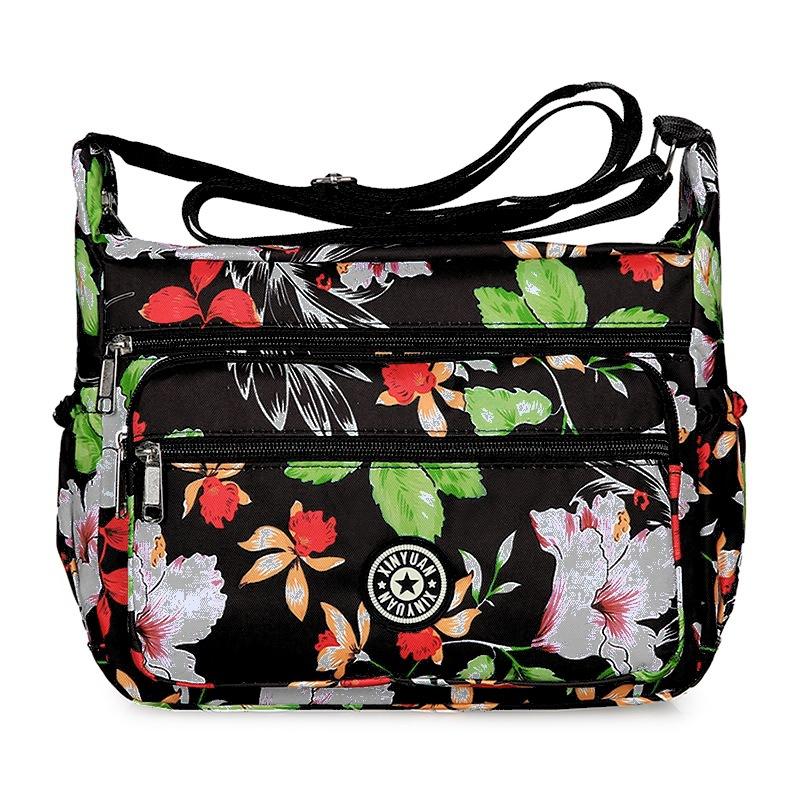 Сумка через плечо, большая вместимость, женская сумка для мам среднего возраста, дорожная сумка из ткани Оксфорд, нейлоновая сумка через плечо