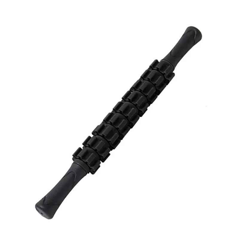9-Wheel Anti Cellulite Massager Stick Trigger Point Stick Body Foot Face Leg Slimming Massage Yoga Gym Muscle Roller Sticks