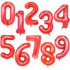 32/40Inch Giant Foil Number Balloons Air Helium Figures Wedding Adult Kids Birthday Party Decoration Supplies 0-9 Digital Globos