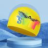 Men Silicone Waterproof Swimming Caps Ear Protection Solid Color Printed Swim Caps for Women and Child Pool Accesories