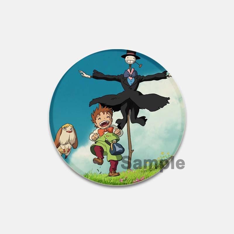 58 мм Ghibli Studio брошь мультфильм «Ходячий замок Хаула» значки для косплея эмалированные булавки коллекция нагрудник для рюкзаков декор одежды