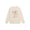 Li-Ning Fleece-Lined Warm Casual Long-Sleeve Cartoon Sweatshirt Women Tops Swan-White AWDSB66-5