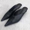 Pointed Toe Women Heeled Shoes Spring Mules Shoes Elegant Woman Sandals 2025 Brand Pumps Slingback Casual Mujer Zapatos