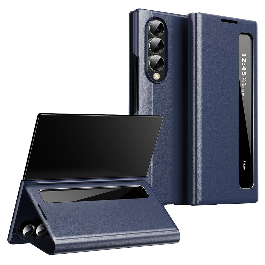 Чехол Smart View с окном из кожи для Samsung Galaxy Z Fold4 5G