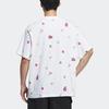 adidas Футболка Neolotso с мультяшным принтом и коротким рукавом, спортивная футболка SS23, мужские топы для совместной работы, белые IP4024