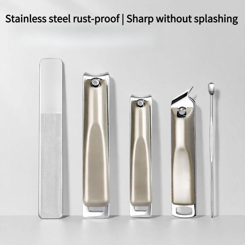 1SET Nail Clipper Set Stainless Steel Household Nail Clippers Manicure Nail Tool Set Nail Clippers German Seiko