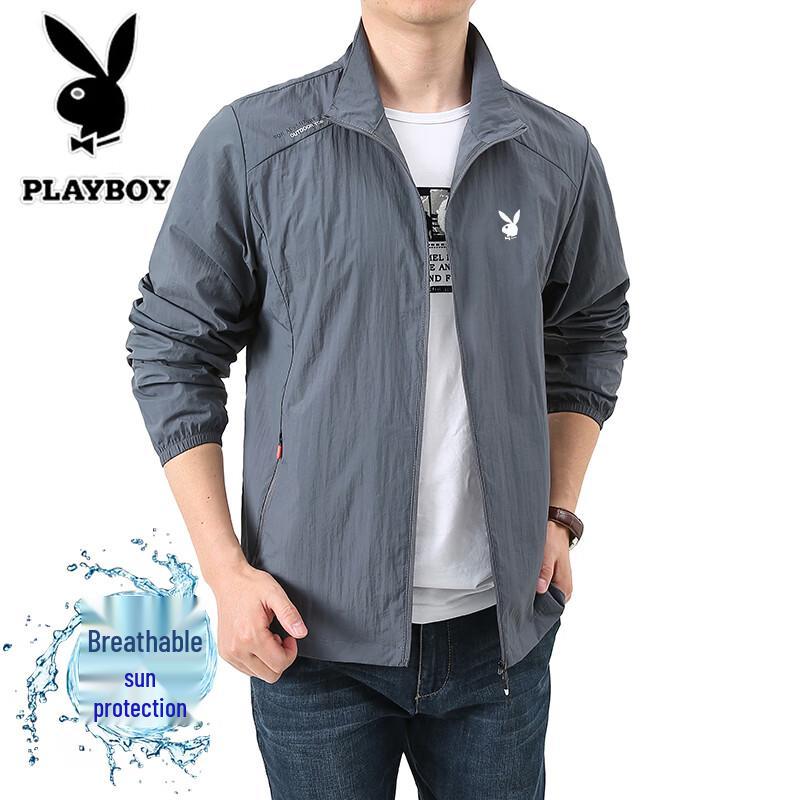PLAYBOY Мужская летняя легкая куртка для защиты от солнца