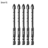 High Speed Eccentric Drill Bit Set for Glass Tiles 5pcs Tungsten Steel Alloy