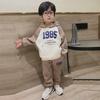 Stylish Boys' Suits & Baby Girls' Velvety Spring/Autumn Sportswear 2023