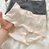 Lingerie Women's Autumn Pure Cotton Cute Girl Mid Waist Antibacterial Women's Underwear Wrapped Buttocks Skin Friendly Triangle Pantys