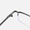 Metal Half Frame Prescription Eyeglasses Men Blue Light Blocking Nearsighted Glasses Male 0 -0.5 -0.75 -1.0 To -6.0