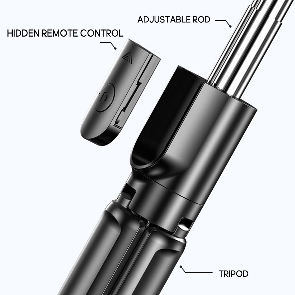 BT Selfie Stick Складной штатив с вращением на 360 градусов Многофункциональный портативный регулируемый мобильный телефон