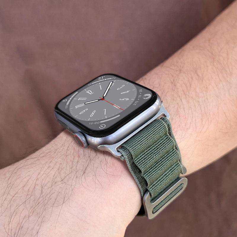 Ремешок Alpine Loop для Apple Watch ultra 45 мм, 41 мм, 44 мм, 40 мм, 49 мм, 42 мм, 38 мм, металлический браслет iWatch Ultra SE 8, 7, 6, 5, 4, нейлоновый ремешок
