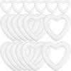 Styrofoam Heart DIY Christmas Wreath Accessories for Weddings and Set of 18 11cm Wreaths, Shape, Wreaths, Crafts, Rings, Receptions, (6.5cm