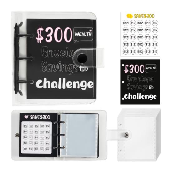 25 конвертов, экономия денег, мини-книга-планшет, экономия денег, чтобы сэкономить 150/300/500/1000 долларов для домашнего офиса, школы