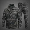 Soft Shell Jackets Suit Men Coat and Pants Labor Protection Clothing Off-road Mountain Suits Army Workwears