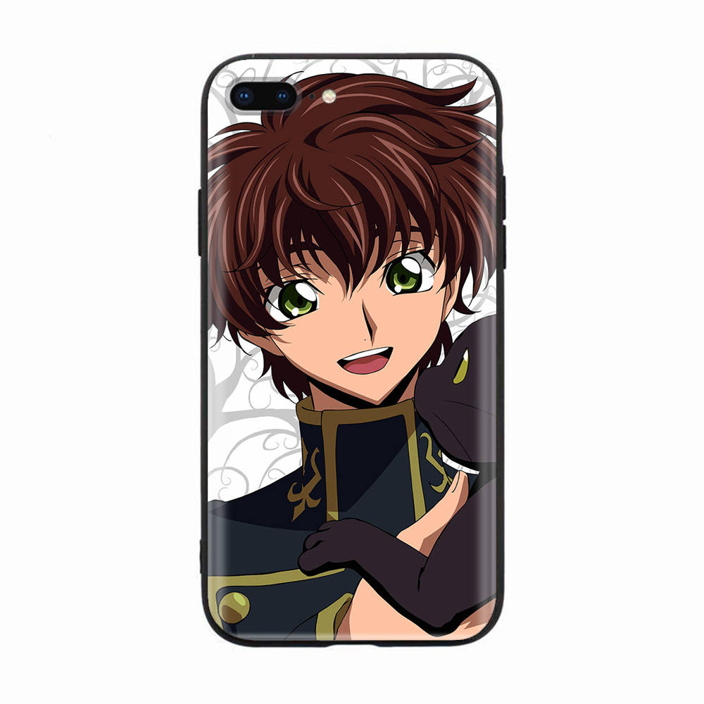Black Case for Xiaomi Redmi 13C Note 9 iPhone XR 7 8 14 15 11 12 13 X XS Pro Max Samsung A25 S23 S24 FE Ultra Plus Code Geass
