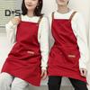 Kitchen Apron with Pocket Adjustable Strap Design Waterproof Anti-fouling Cleaning Apron Cooking Pinafore Kitchen Supplies