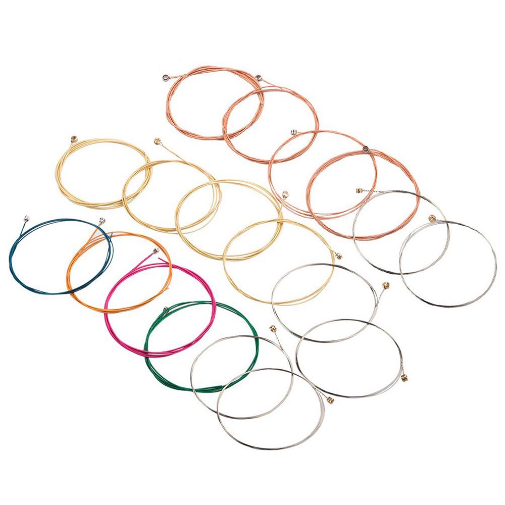 3 комплекта струн для акустической фолк-гитары, струны, сердечник из нержавеющей стали, обмотка из медного сплава, набор 6 шт. (.007 .047)