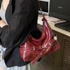 IELGY Ladies Bucket Bag Retro Large Capacity All-Match Casual One-Shoulder Simple Commuter Tote