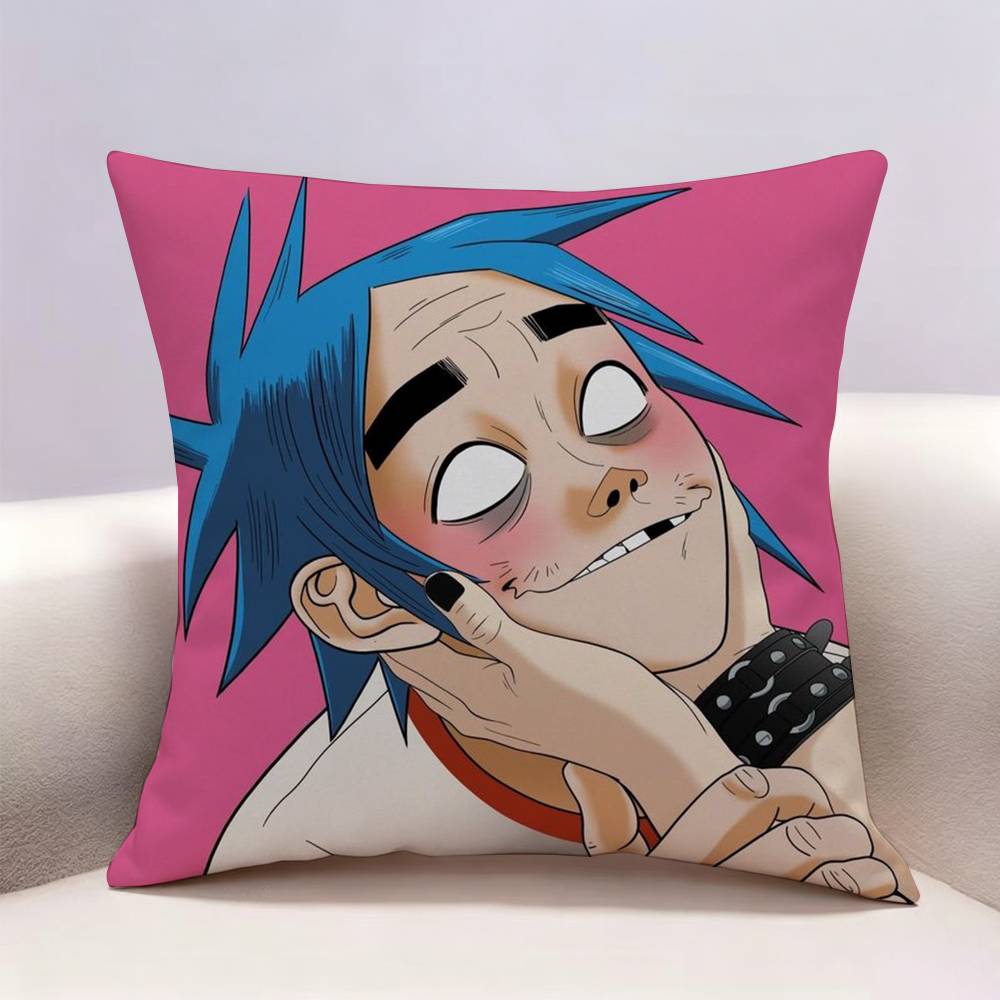 GGorillaz Band Doublesided print Pillow Case for Sofa Living Room Home office Decor Protective Cover