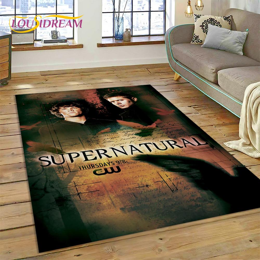 SPN Последний Сверхъестественное Дин Сэм 3D Ковер для Гостиной Спальни Домашний Декор, Нескользящий Коврик для Пола Декорация для Дивана Придверный Коврик