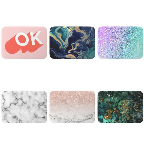 40x60cm Marble Style Durable Floor Mat Doormat Non Slip Bathroom Home Decor