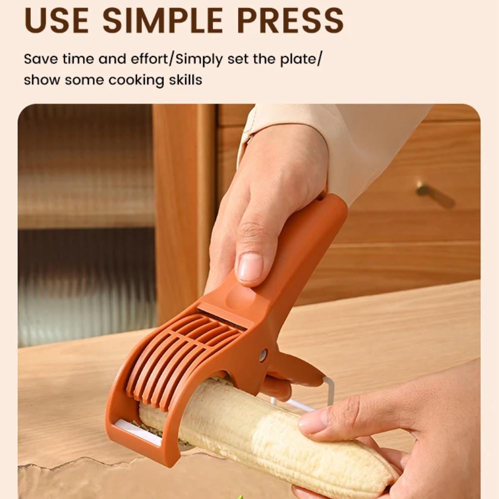 Творческий Фруктовый Овощерезка Салатный Резак Измельчитель Портативный Ручной Бананорезка Гаджеты Для Домашней Кухни Инструмент Для Измельчения Аксессуары