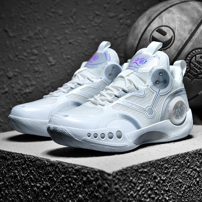 Новые баскетбольные кроссовки мужские высокие боевые ботинки кроссовки для учеников средней школы кроссовки для цементного пола мужские одни 2025 розница