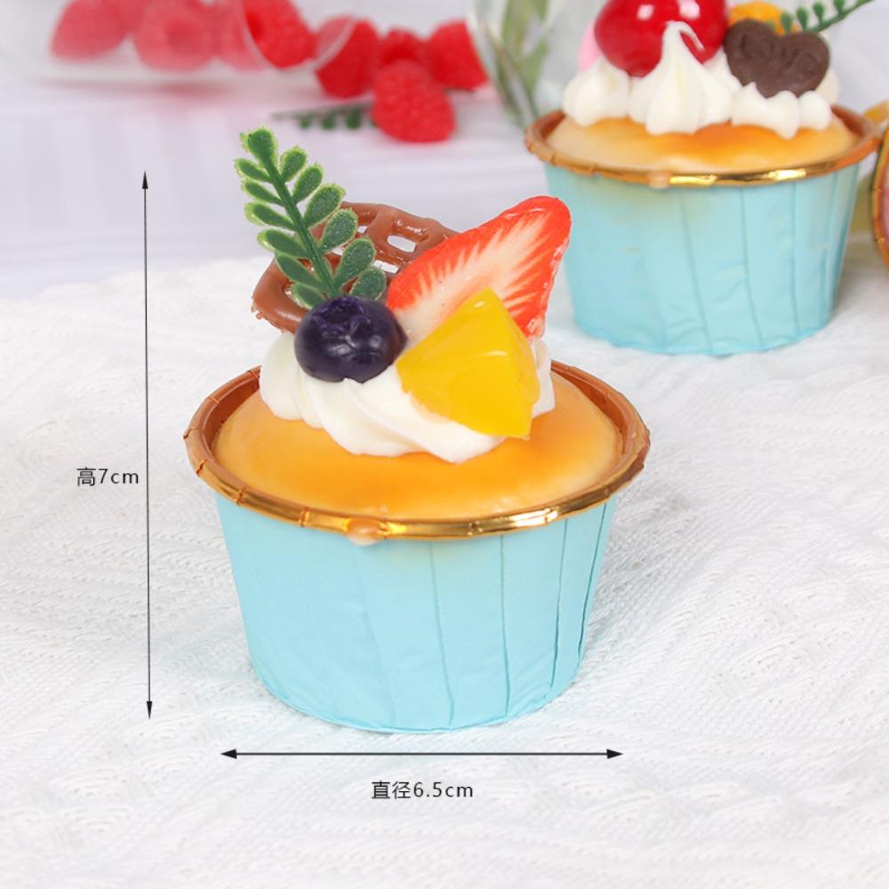 Decoration Faux Cream Cake Simulation Kitchen Artificial Fruit Cupcake Food Desserts Model
