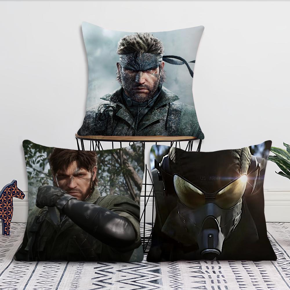 Игра Metal Gear Solid Delta Eater Mgs Наволочка Акцент для Гостиной Диванная Подушка для Спины Квадратная Подушка для Отдыха Компаньон для Сна